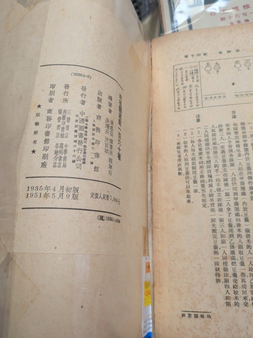 幼稚園遊戲一百六十種 商務印書館 1951年