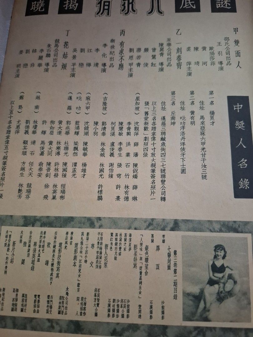 世界電影畫報 第三卷 2期 李湄
