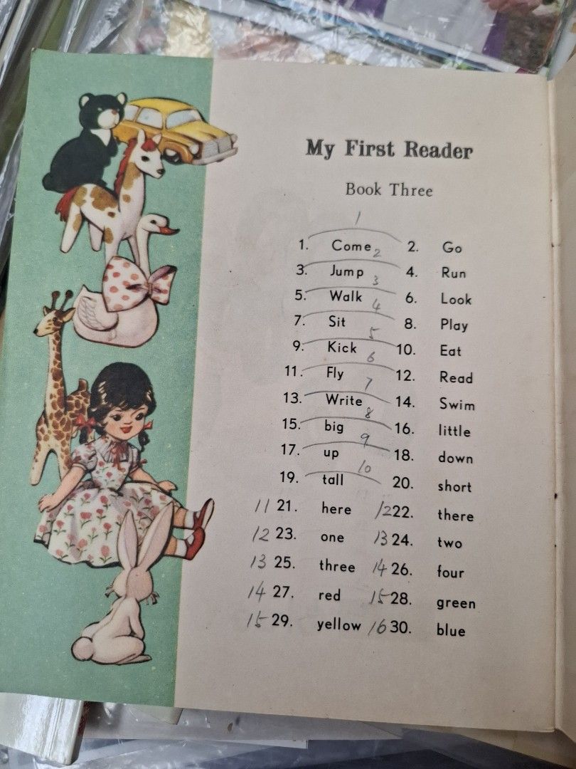 60年代香港幼稚園英文課本 My First Reader Book 3