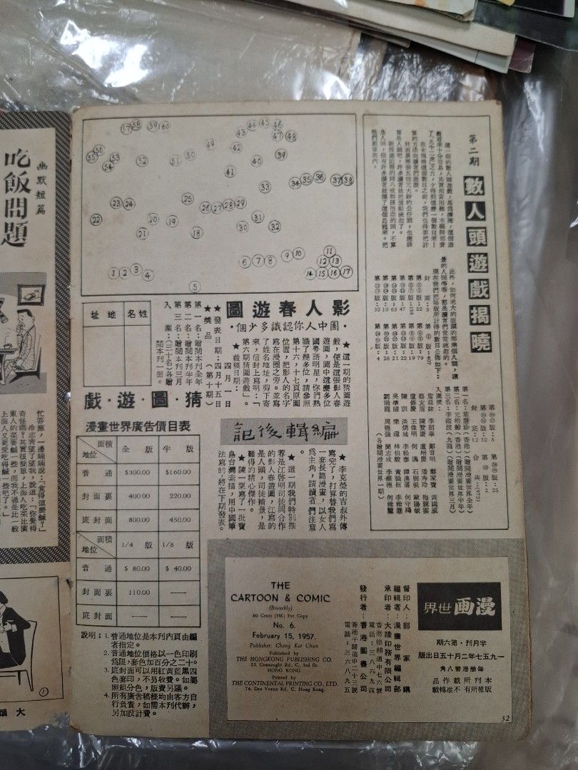 漫畫世界 第6期 1957年2月
