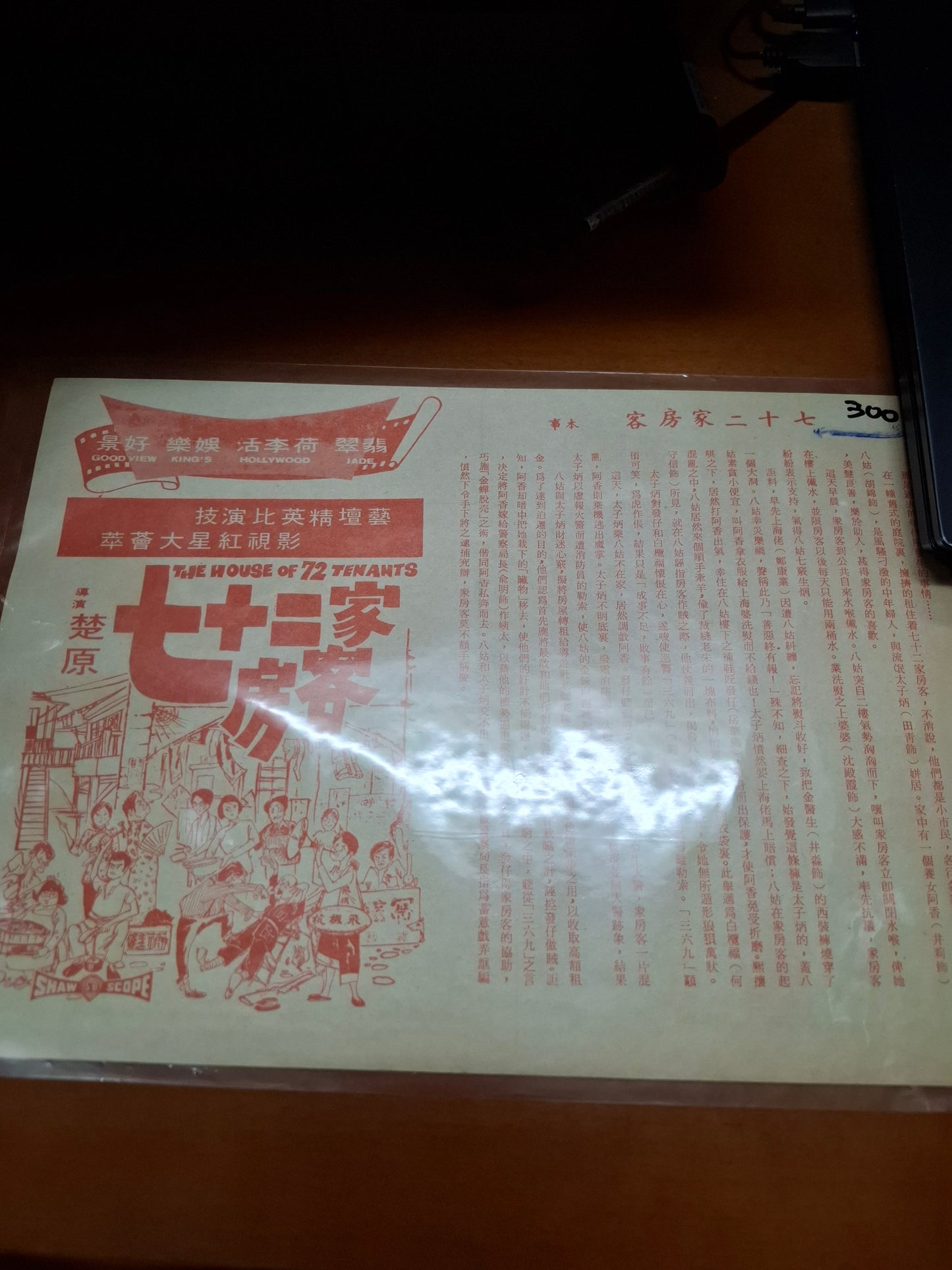 七十二家房客 楚原 電影傳單