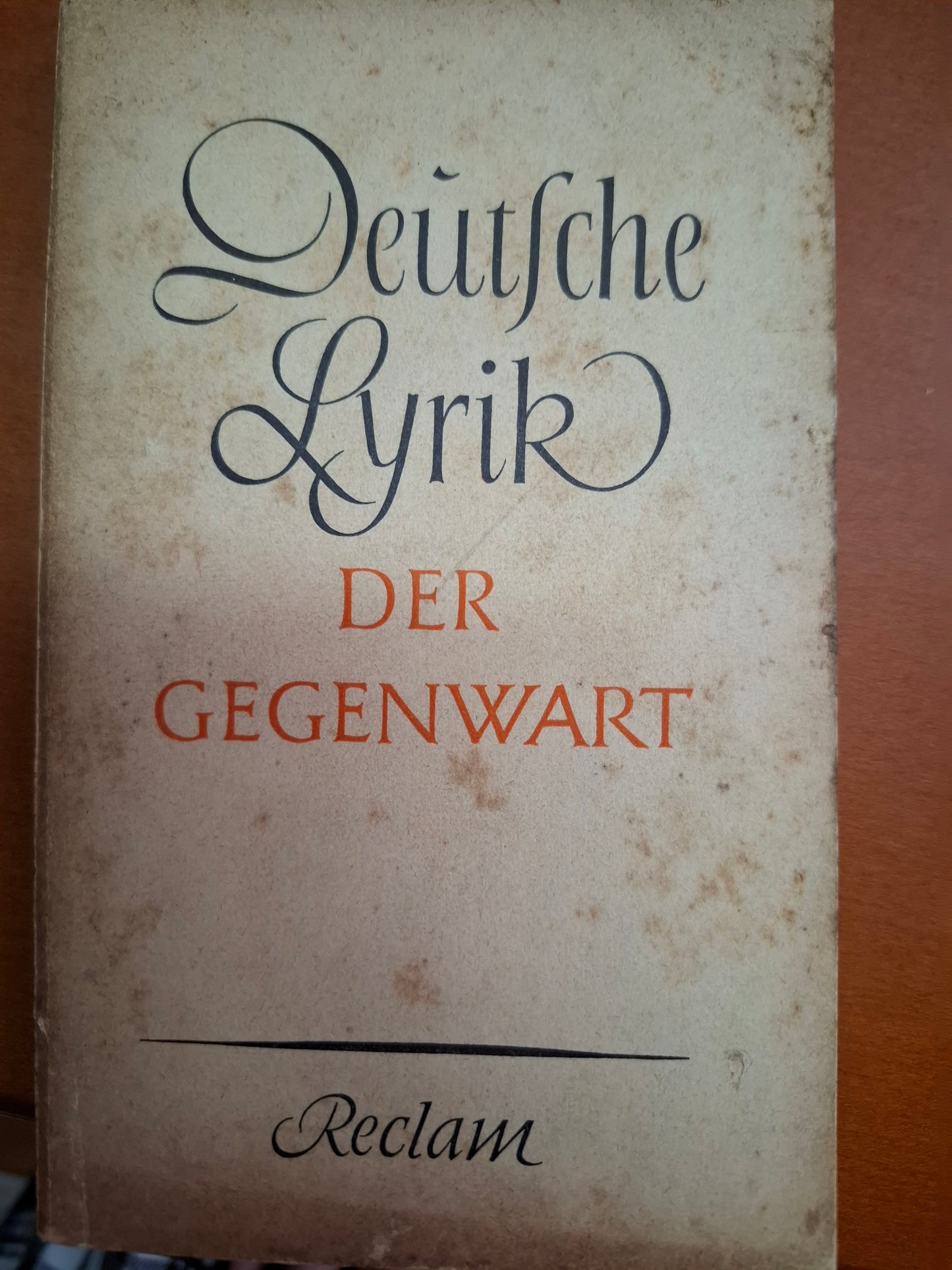 Deutsche Lyrik der Gegenwart
