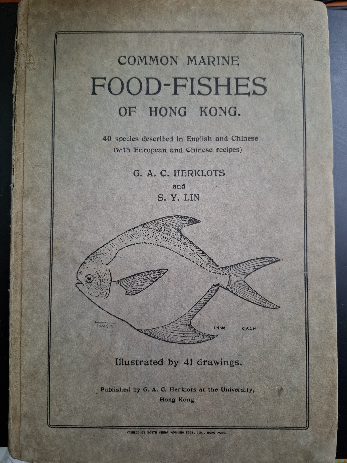 香港食用魚類圖誌 Common Marine Food fishes of Hong Kong 香樂思 GAC HERKLOTS