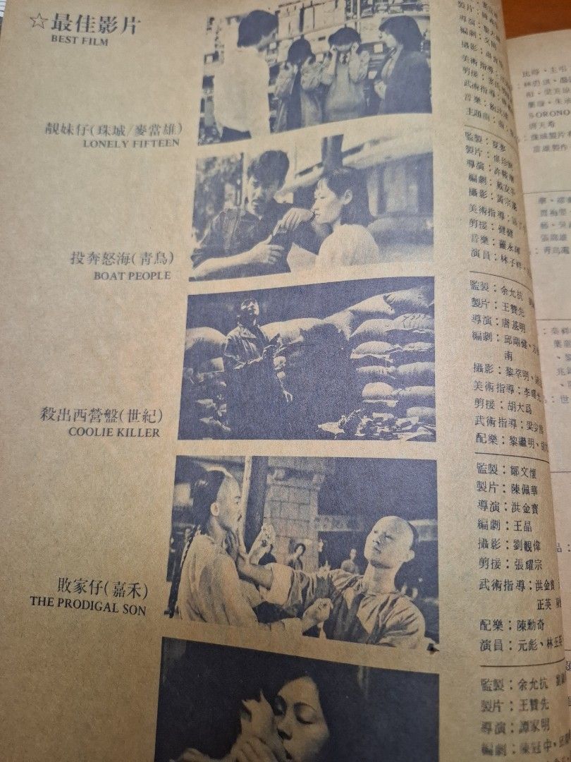 電影雙周刊 116期 香港電影金像獎1982專輯
