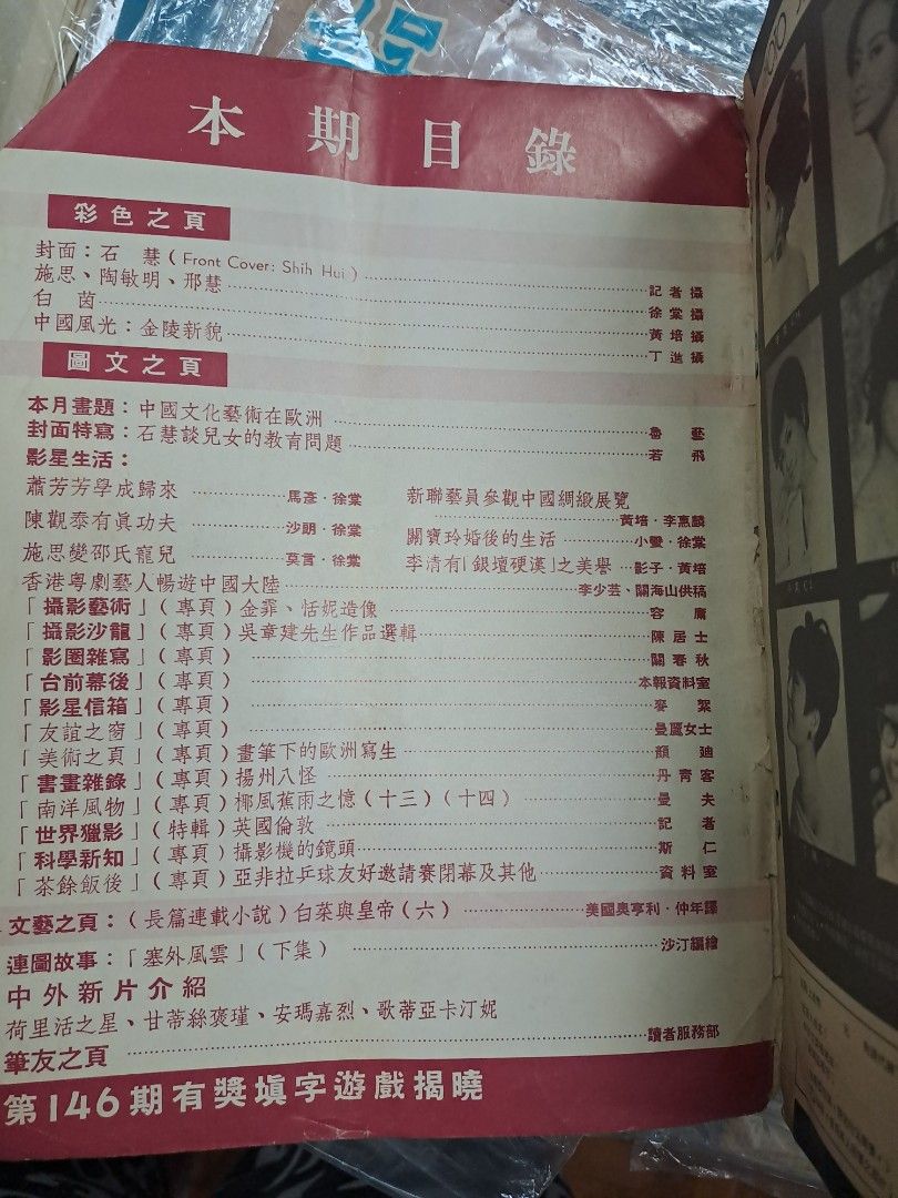 娛樂畫報 148期 1973年 香港明星電影雜誌