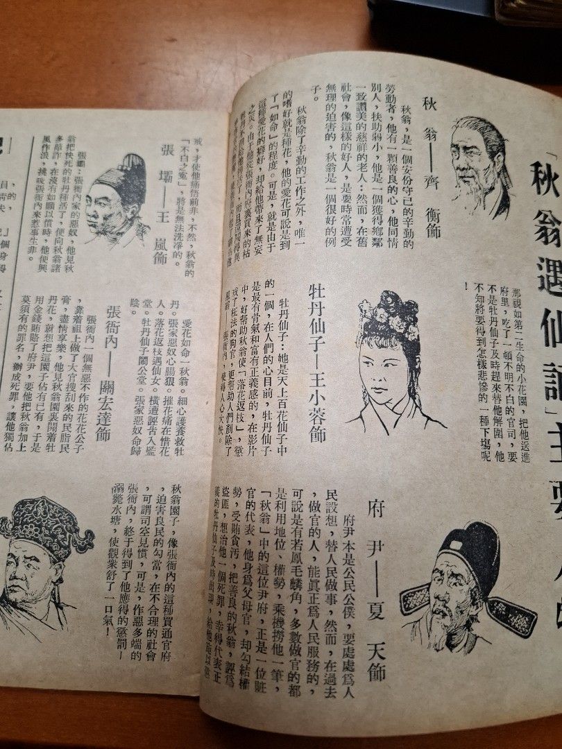 秋翁遇仙記 中南電影 電影小說特刊