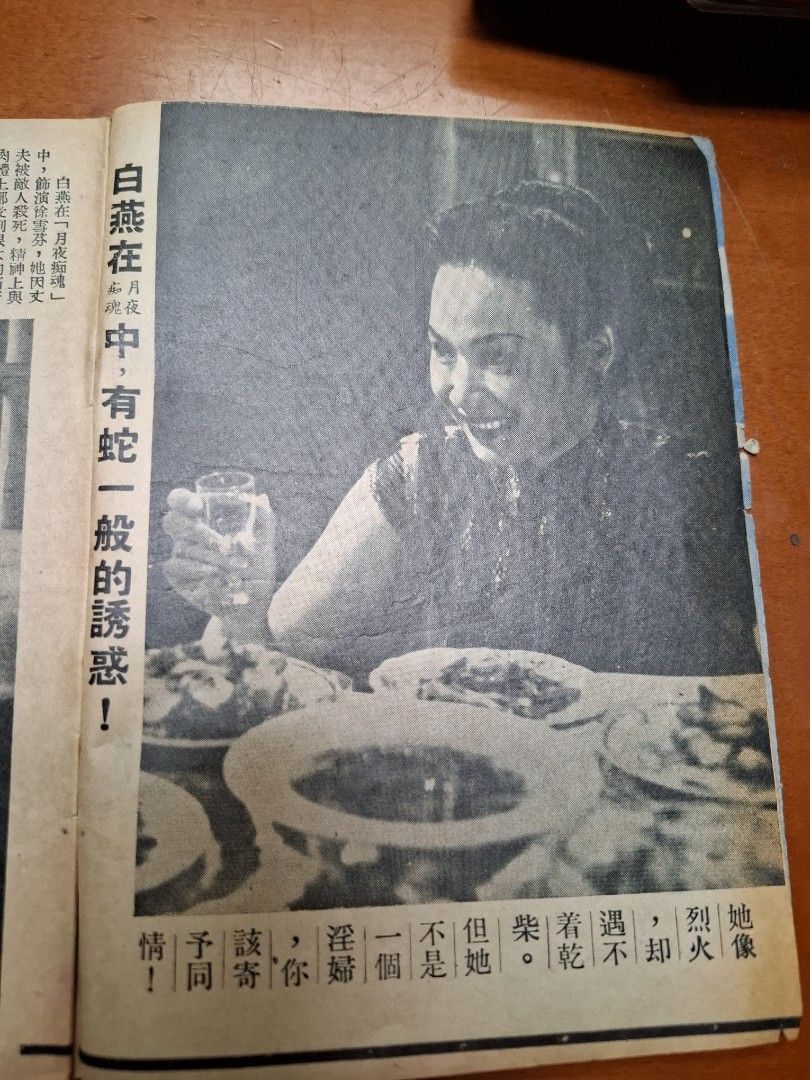 月夜痴魂 白燕 電影小說特刊