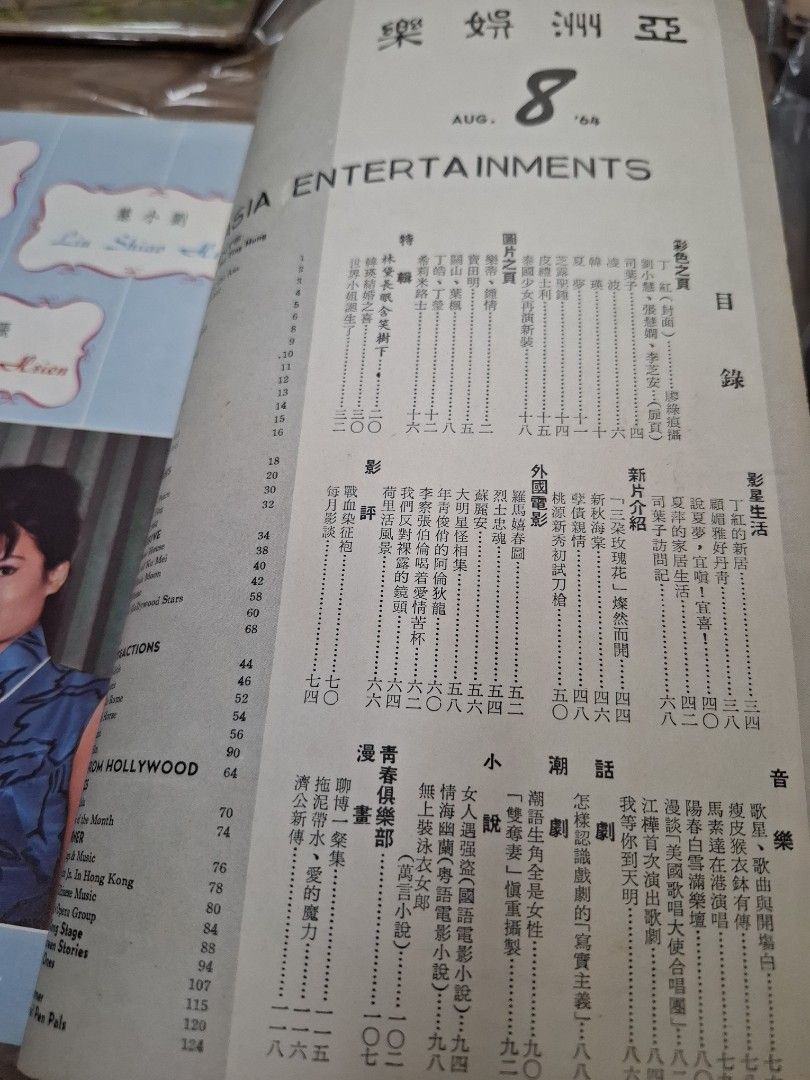 亞洲娛樂 1964年8月號 丁紅