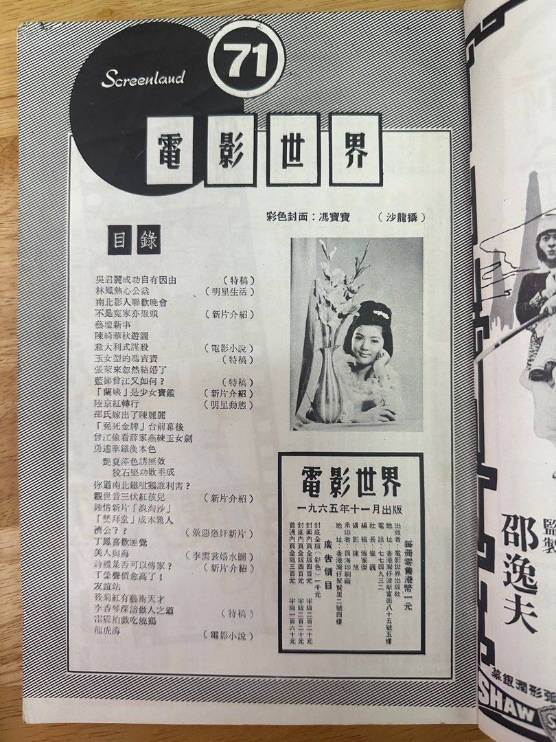 電影世界 1965 71期 馮寶寶