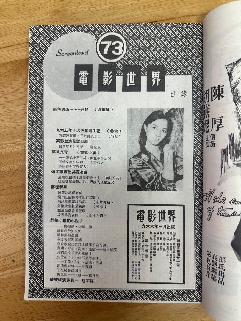 電影世界 1966 73期 汪玲