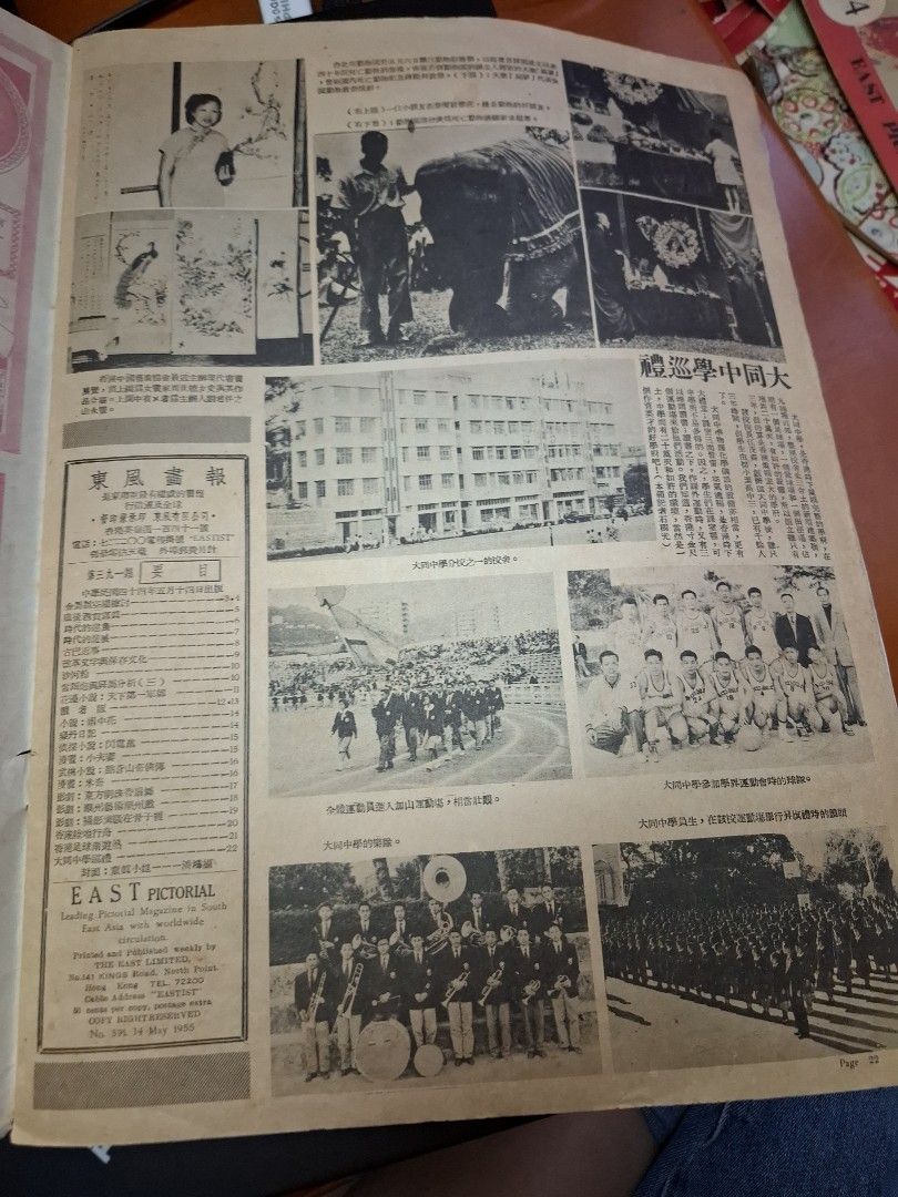 東風畫報391期 1955年 童真 香港舊照片 大同中學