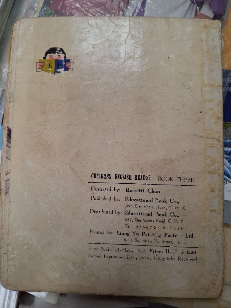 60年代香港幼稚園英文課本 Children English Reader Book Three