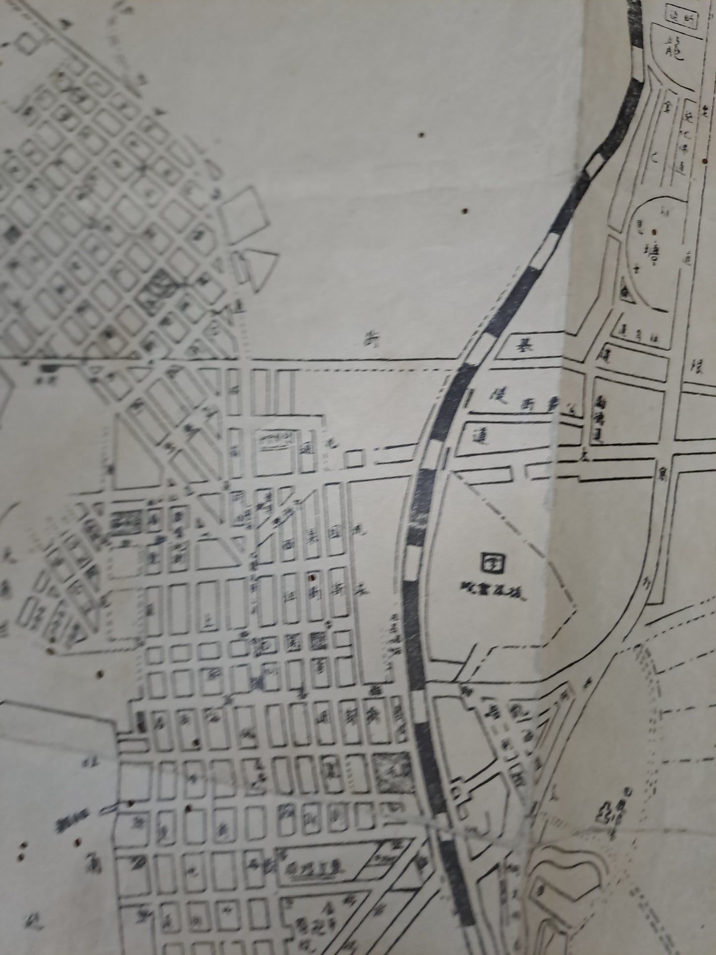 新繪標準九龍油麻地詳細街道全圖 1930-40年代 KOWLOON STREET MAP ANTIQUE