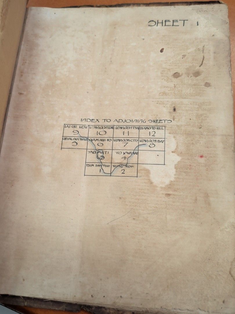 Bench marks kowloon 九龍基準點地圖 1939年 香港戰前 30年代