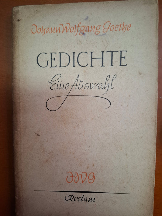 Johann Wolfgang Goethe Gedichte