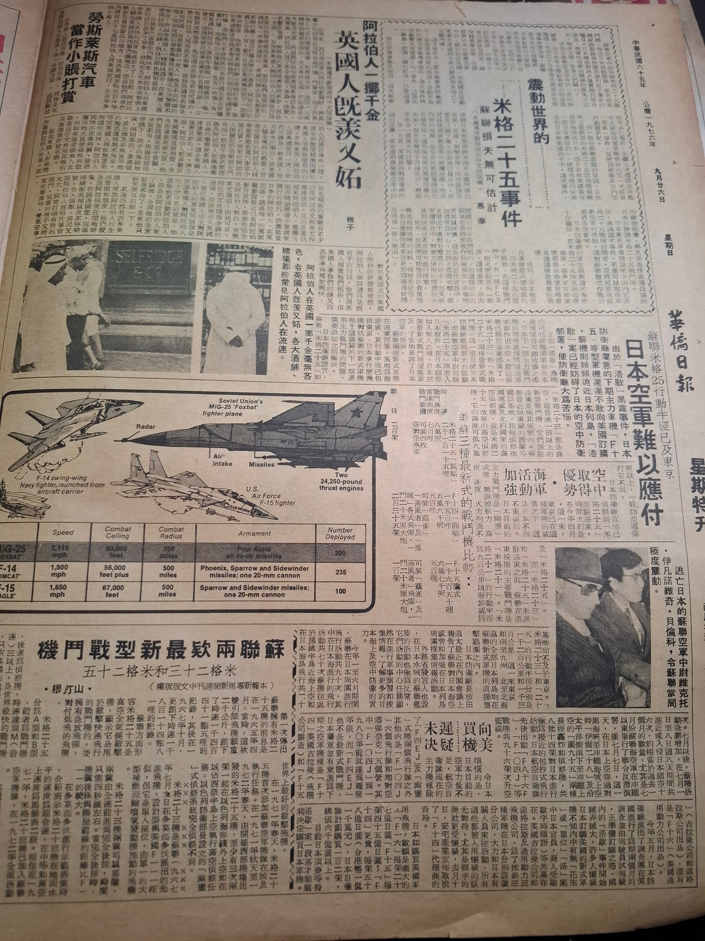華僑日報1976年9月26日