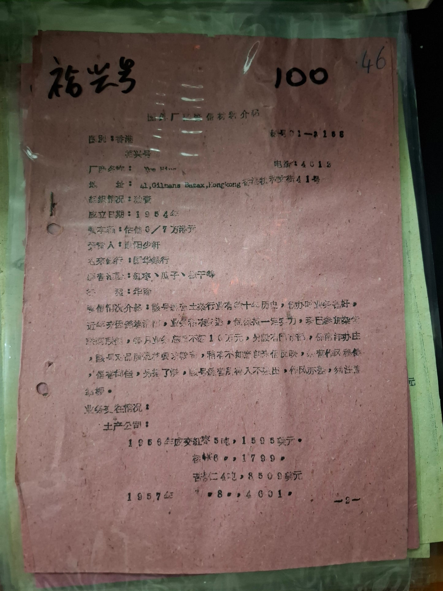 裕興號 國外廠商資信材料介紹
