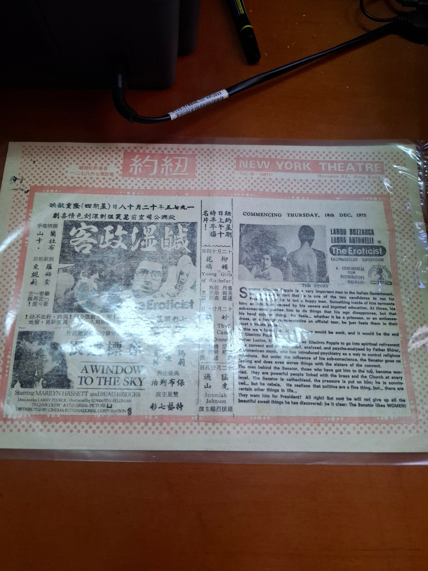 鹹濕政客 紐約戲院