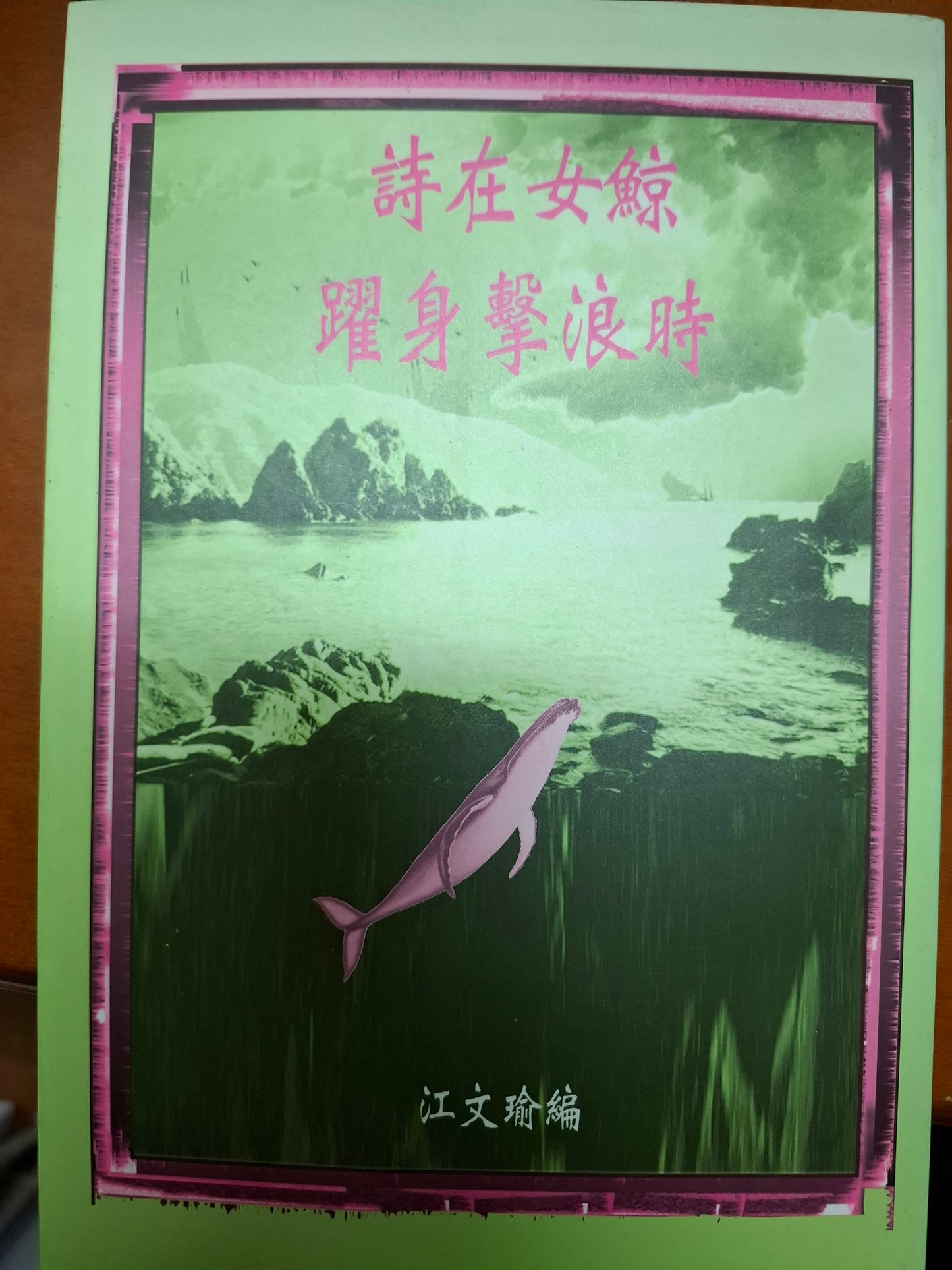 詩在女鯨躍身擊浪時