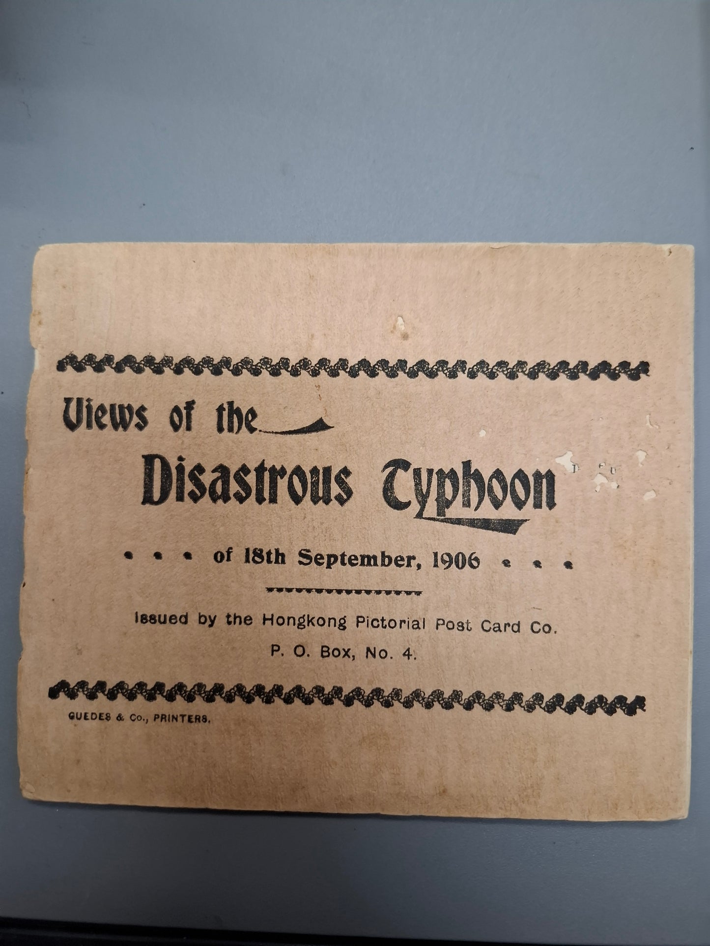 Views of the disastrous typhoon of 18th September 1906 香港風災特刊
