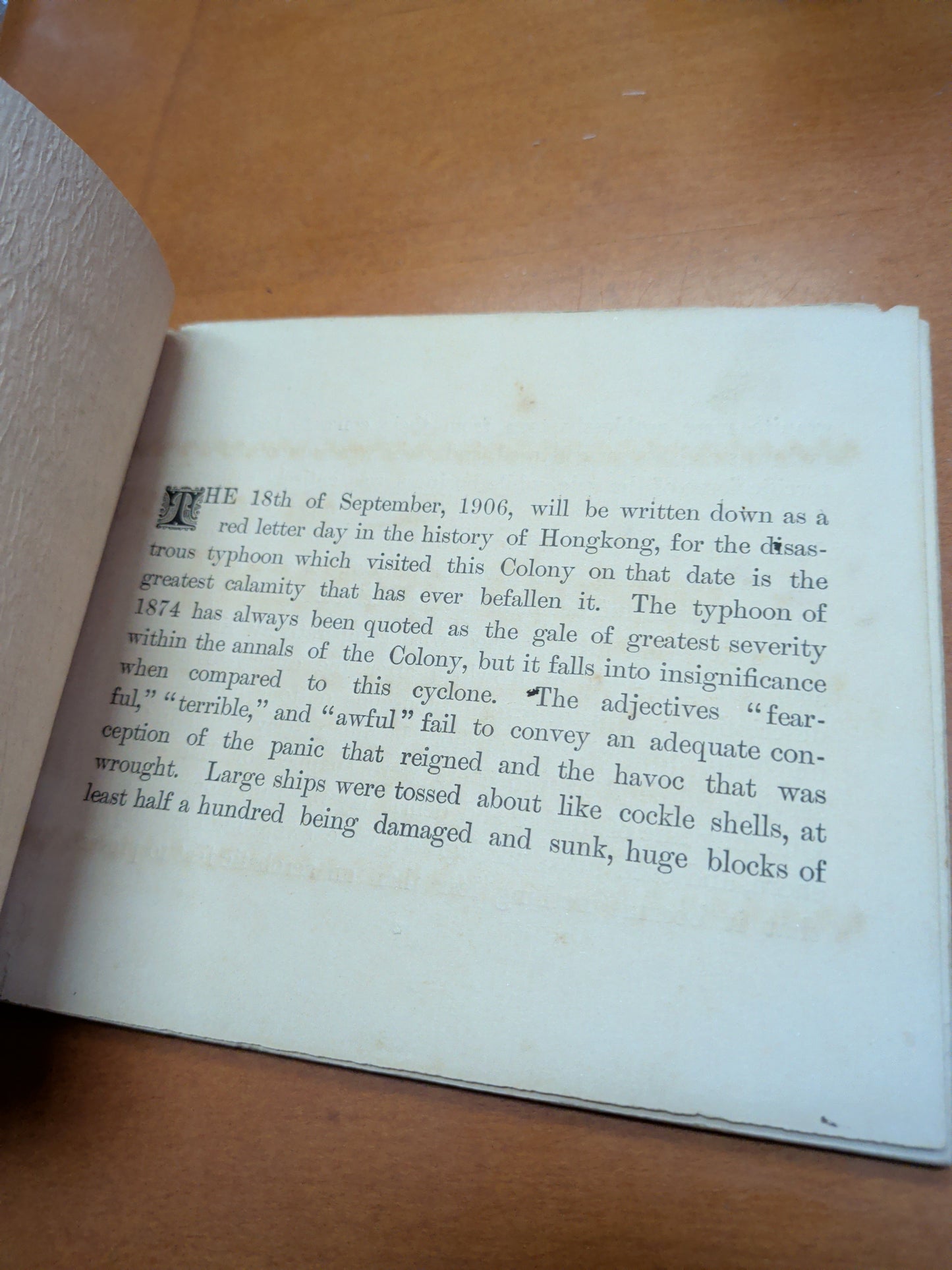 Views of the disastrous typhoon of 18th September 1906 香港風災特刊